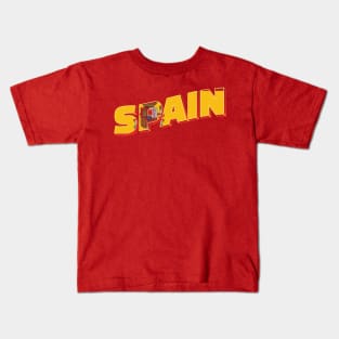 Spain Vintage style retro souvenir Kids T-Shirt